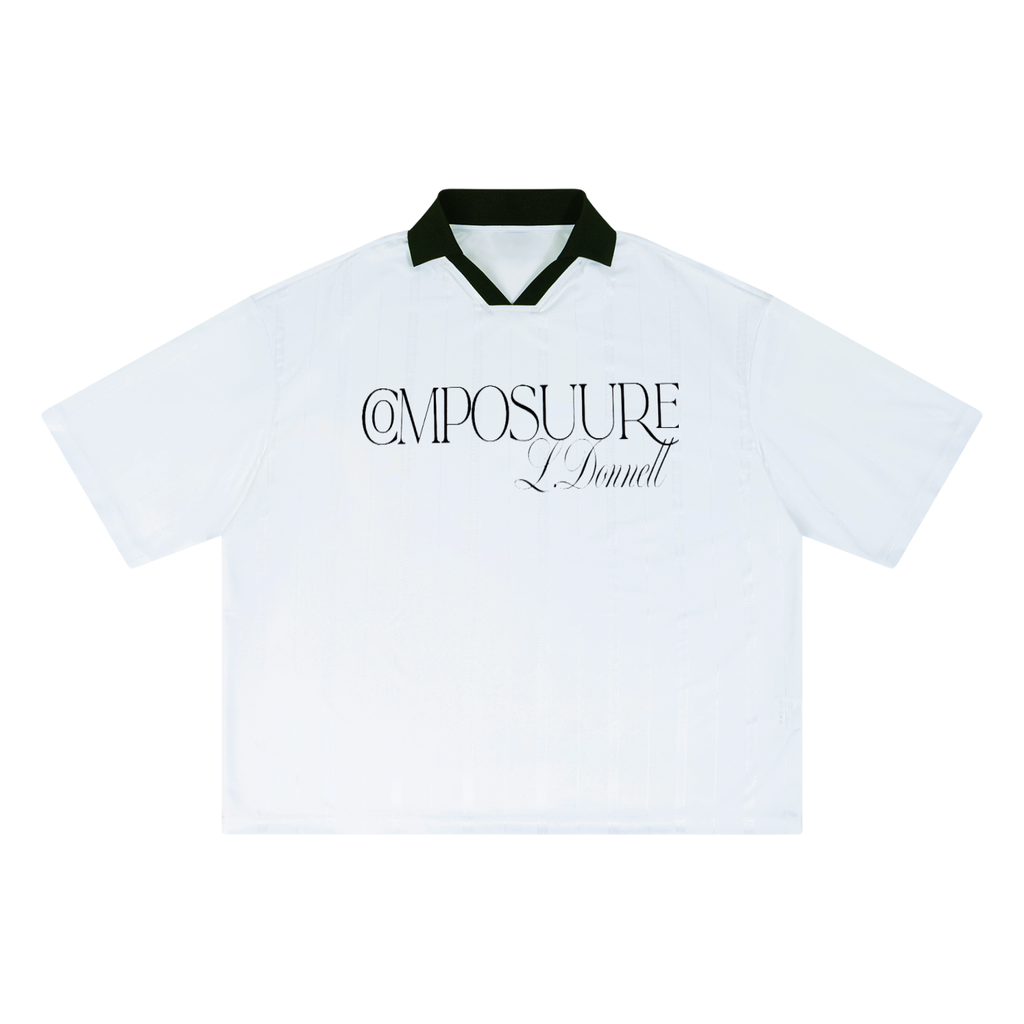 COMPOSUURE Unisex Striped Boxy Soccer Jersey